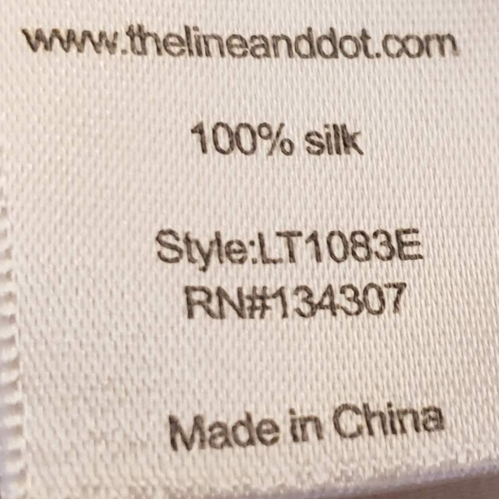 Line & Dot Cream Button Down Block Color Tunic - image 7